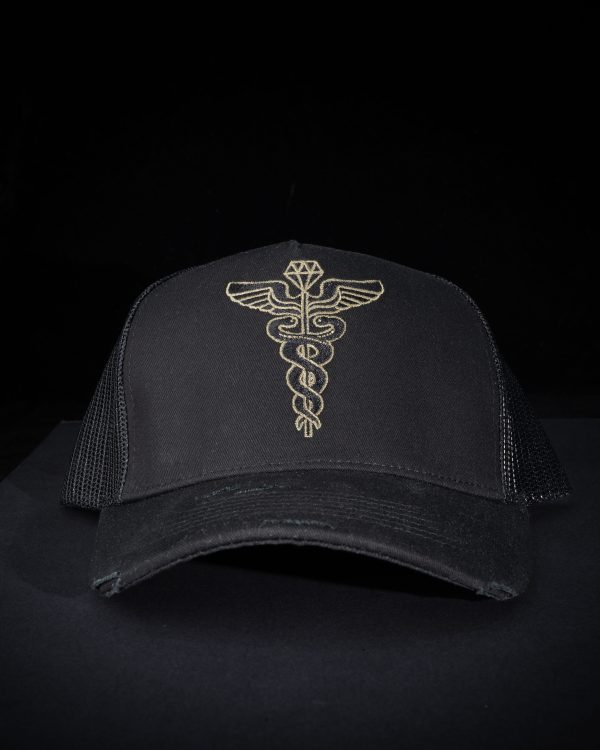 DGJ Hat Black & Gold Logo