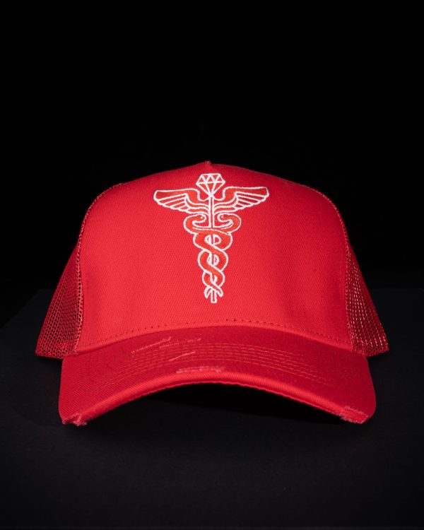 DGJ Hat Red & White Logo