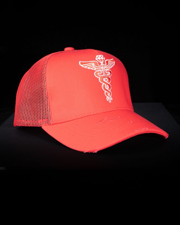 DGJ Hat Red & White Logo - Image 3